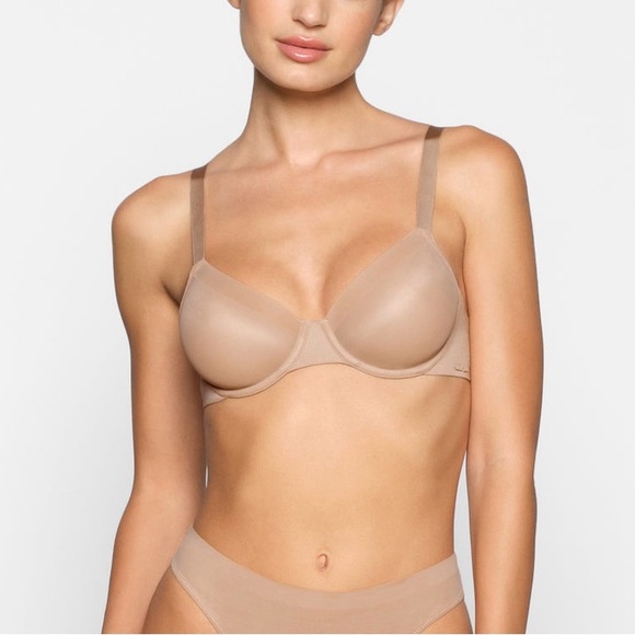 SKIMS NO SHOW MOLDED UNLINED DEMI CLAY BRA 32D - Picture 1 of 7